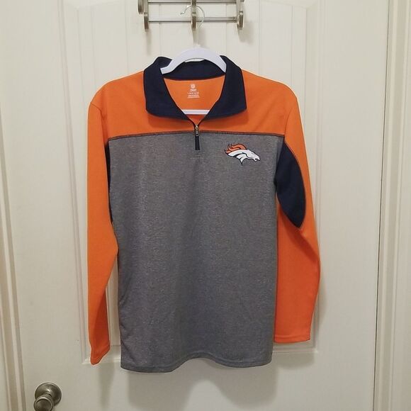 NFL Team Apparel Orange and Blue Jacket Women's size LARGE - Picture 1 of 6